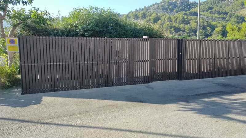 DETALLE DE VALLADO ECOLÓGICO NOR DE PLÁSTICO RECICLADO