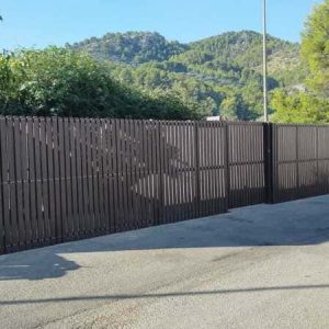 DETALLE DE VALLADO ECOLÓGICO NOR DE PLÁSTICO RECICLADO