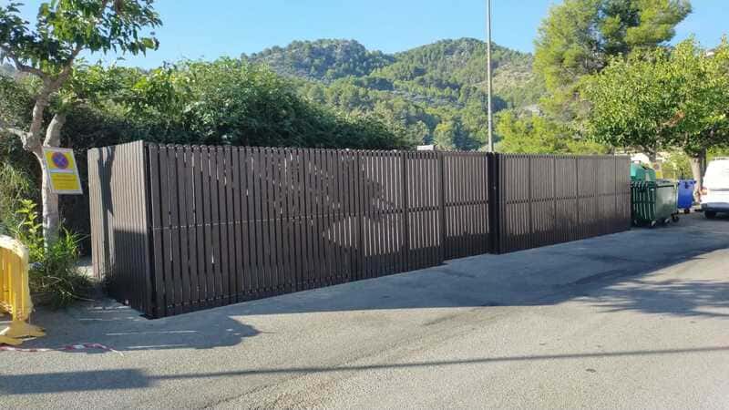 DETALLE DE VALLADO ECOLÓGICO NOR DE PLÁSTICO RECICLADO