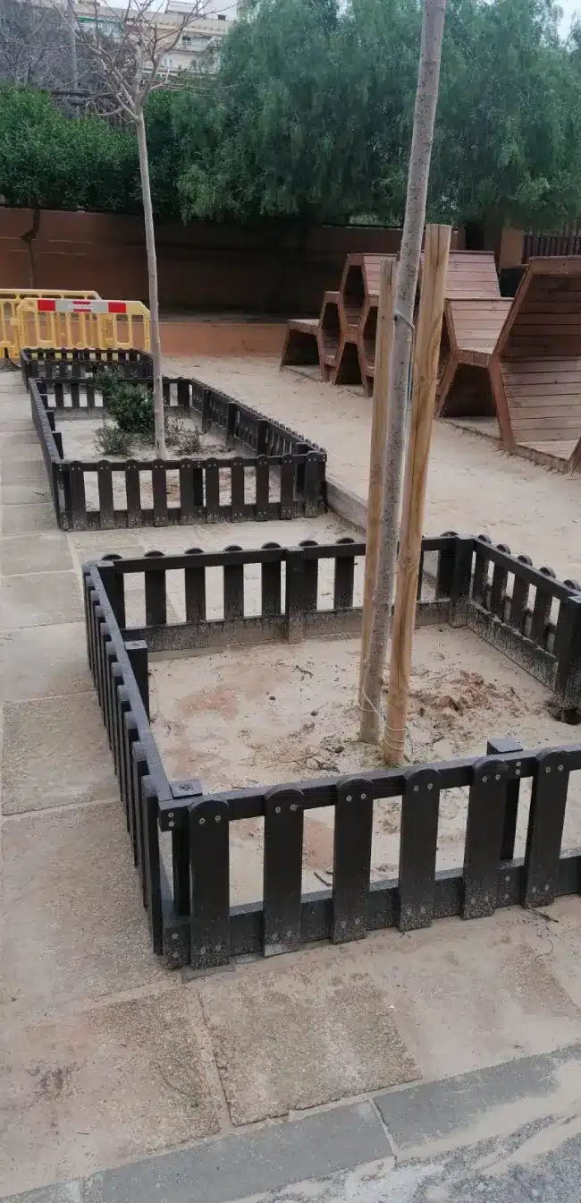 vallado pasterre ecologico de plastico reciclado