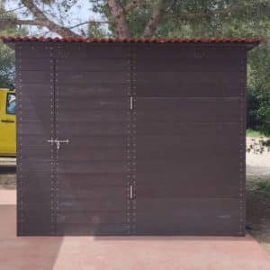 caseta ecologica de plastico reciclado
