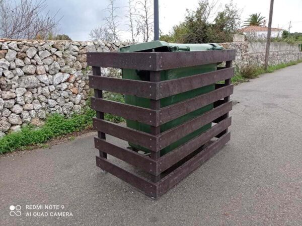 Isla contenedor Eco Ecológico de plástico reciclado