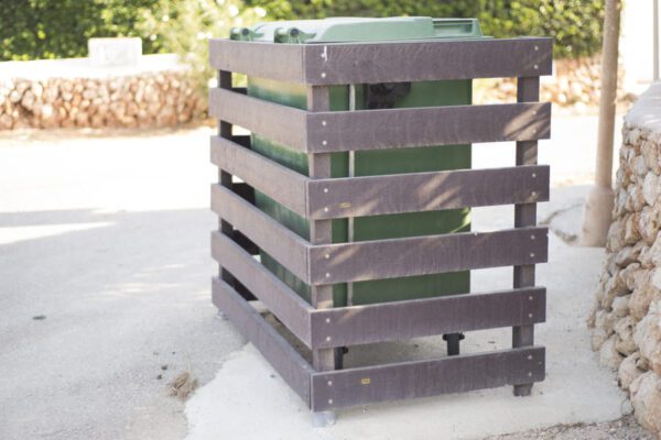 Isla contenedor Eco Ecológico de plástico reciclado