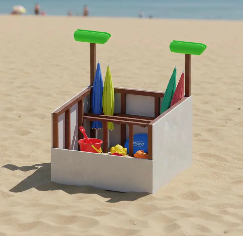 Detalle de Cajon segunda vida para playas