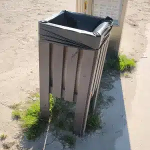 papelera alcudia ecologica de plastico reciclado