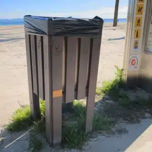 papelera alcudia ecologica de plastico reciclado